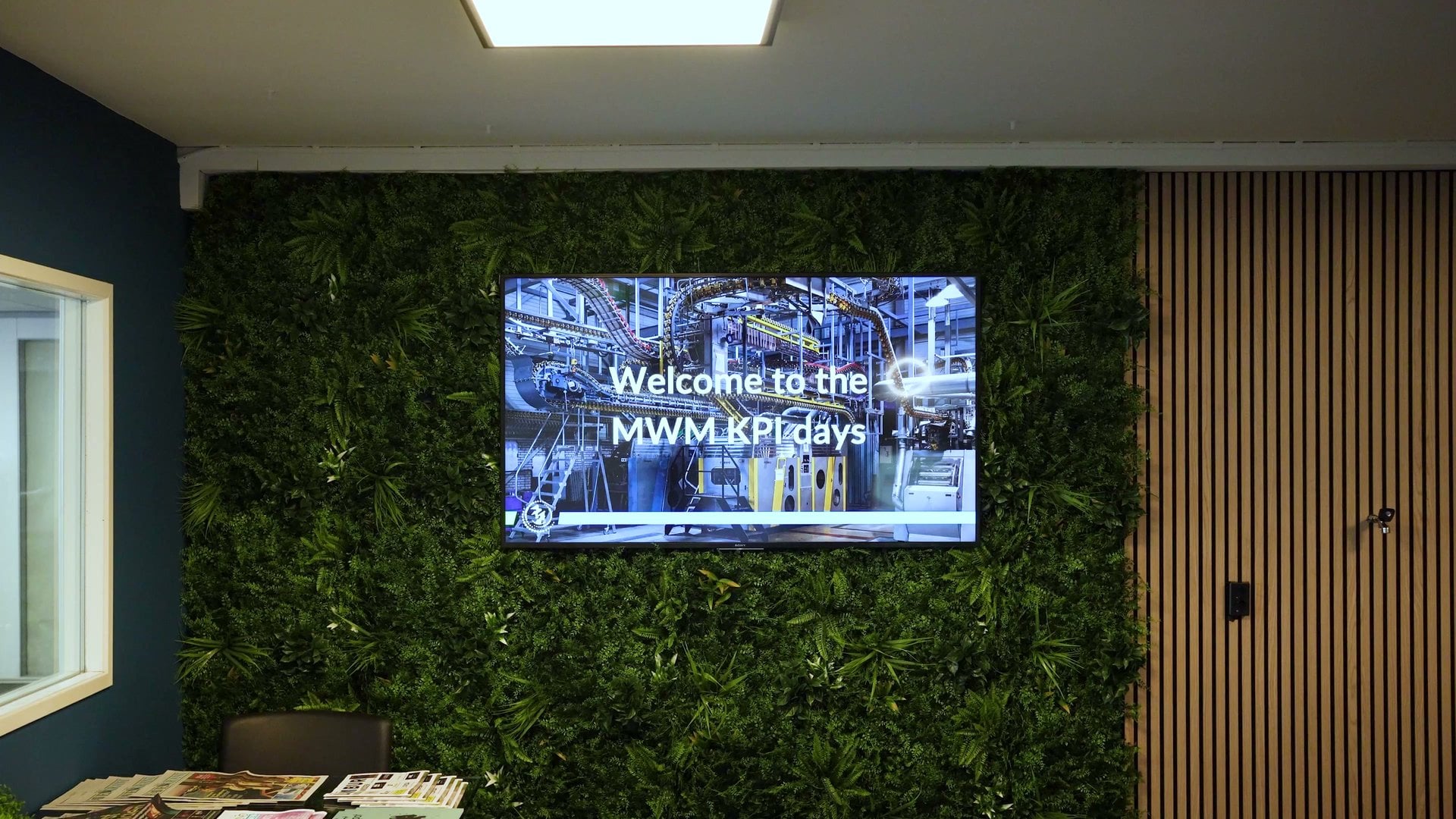Welcome to the MWM KPI Days on a screen at Rodi in Diemen, Amsterdam